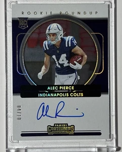 2022 Panini Contenders Alec Pierce Rookie Roundup On Card Auto 4/10 RC Colts - Picture 1 of 3
