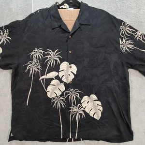 Vintage Tommy Bahama Herren XXL Seide Camp Hemd Hawaii Resortwear Cabana Strand 2XL - Bild 1 von 9