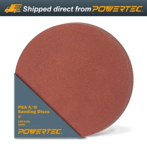 Powertec 110220-P2 6 Zoll PSA Schleifscheiben, 120er Körnung, AO 4X36 Band, 20 Stück - Bild 1 von 10