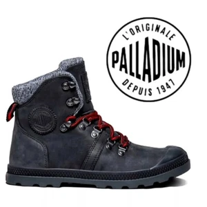 PALLADIUM PALLABROUSE HIKR LP BOOT Black Nubuck Leather Women's Size US 9/ EU 41 - Picture 1 of 9