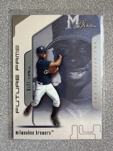 2002 Fleer Flair Bill Hall Future Fame Rookie Card /1750 #120 Milwaukee Brewers - Picture 1 of 2