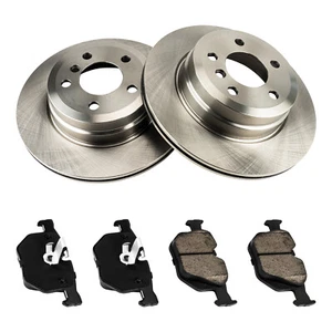 For 2010-2019 BMW X6 2007-2018 BMW X5 Rear Disc Brake Rotor Ceramic Brake Pads - Picture 1 of 11