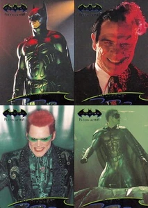 BATMAN FOREVER 1995 FLEER ULTRA UNCUT 4-CARD PROMO CARD SHEET DC - Picture 1 of 2