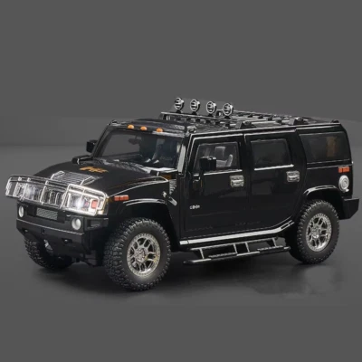 1/18 HUMMER H2 Highway 61 SUV Alloy Car Model Diecast Metal Off-Road Vehicles Ca - Image 1 of 4