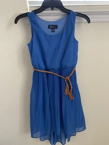 BCX Girl Summer One piece causal party dress blue size 10 $10 - Picture 1 of 5
