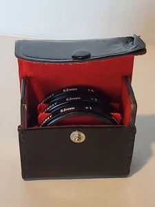 Quantaray 52mm +1 +2 And +4 Lens Filters Made in Japan With Case - Picture 1 of 5