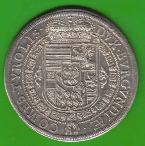Coin Silver Habsburg RDR Thaler 1654 Hall Good XF Very Nice Leipzig - Picture 1 of 3