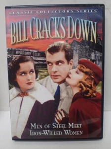 Vintage Alpha Video DVD BILL CRACKS DOWN   Grant Withers & Ranny Weeks - Picture 1 of 3