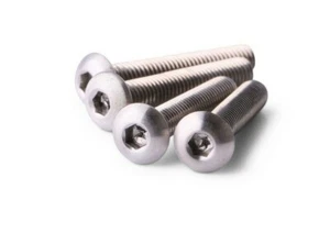 M3x18 Titan Schrauben Knopfkopf 4 Stück 6AL4V Luft- und Raumfahrt Qualität M3x18 Schrauben - Bild 1 von 1