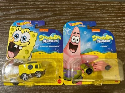 Hot Wheels Nickelodeon Spongebob Squarepants Patrick Character Cars Set Of 2 Car - Image 1 of 4
