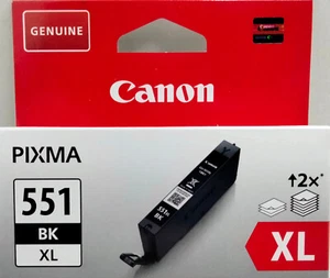 Canon 551 XL, Black, for Pixma, clI-551XL, NEW / OVP Original Genuine 551XL - Afbeelding 1 van 6