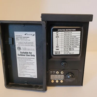 Malibu 300 Watt Power Pack, NO PHOTO SENSOR Low Voltage 8100-0300-01 Landscape - Image 1 of 4