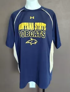 Under Armour XL Montana State Bobcats Polo Uomo Blu Oro Sciolto - Foto 1 di 5