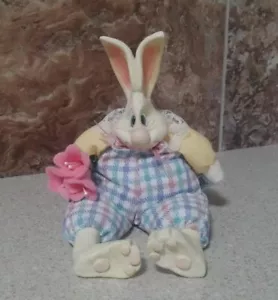 Russ Berrie "Betsy Bunny" #2044 Resin & Cloth by Kathleen Kelly - Picture 1 of 6