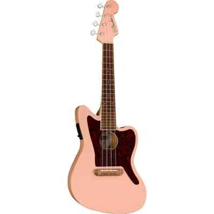Fender Fullerton Jazzmaster Uke, Walnut FB, Shell Pink - Picture 1 of 4