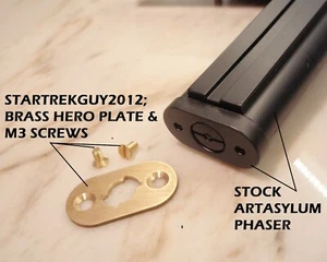 Star Trek, P2 Phaser, Greg Jein Look Handle Bottom Plate Kit, Plate & Screws - Picture 1 of 12