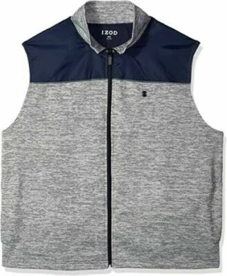 Large Excellent Condition IZOD Full Zip Fleece Men's Spectator Vest--Free Ship!! - Image 1 of 4