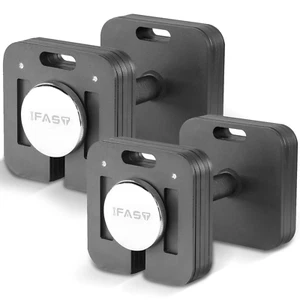 80LB 2 Sets Adjustable Dumbbells Single Dumbbell 9 in 1 Free Weight Multiweight - Picture 1 of 8