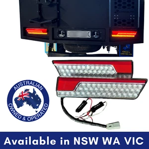 Pair LED UTE Tail Lights 3 LED Combination Stop Tail Indicator Reverse Truck UTE - Picture 1 of 4