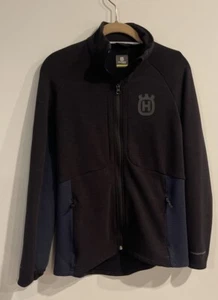 Husqvarna Motorcycles Accelerate Jacket Size Small Black Zip Plackets Logo Bikes - Picture 1 of 6