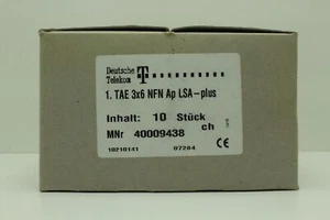 Telekom 1. Gniazdo telefoniczne TAE 3x6 NFN AP LSA-plus (VPE= 10 szt.) "Nowy&oryginalne opakowanie" - Zdjęcie 1 z 1
