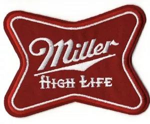 Bestickter Bügelbild Patch Miller High Life Bier Alkohol - Bild 1 von 1