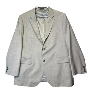 Hugo Boss Wool/Linen Men's Blazer Lanificio Tesse Biela 2 Button Sport Coat, 40R - Picture 1 of 13