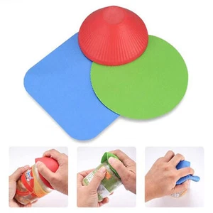 3pcs Easy Grip Rubber Jar Opener Grippers Multi Tool Cap Lid Bottle Opening - Picture 1 of 12