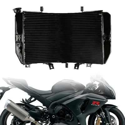 Black Motorcycle Aluminum Cooler Cooling Radiator 1 PC For SUZUKI GSXR1000 2002 - Image 1 of 4