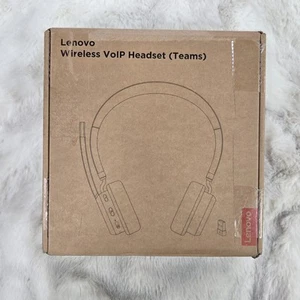 Lenovo Wireless Bluetooth VoIP Headset Teams Certified, USB Receiver - Black - Afbeelding 1 van 12