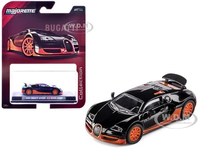 2005 BUGATTI VEYRON 16.44 SUPER SPORT BLACK 1/64 DIECAST BY MAJORETTE 8505001018 - Image 1 of 4