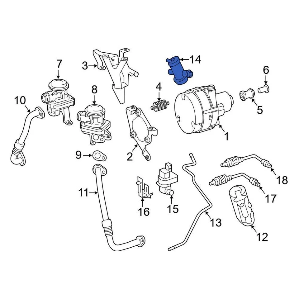 For Mercedes-Benz SL63 AMG 09-12 Mercedes-Benz Vapor Canister Purge Solenoid Foto 1 de 4