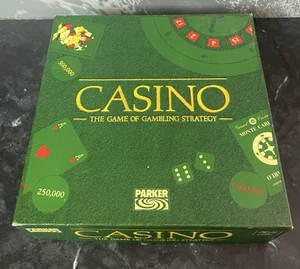 Casino Board Game The Game Of Gambling Strategy By Parker 1988 Vintage Complete - Picture 1 of 6