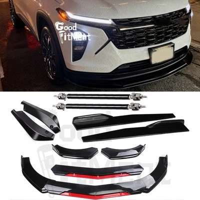 For Chevrolet Trax 2024-2025 Front Bumper Lip+Side Skirt+Rear Lip+Strut Rods Kit - Image 1 of 4