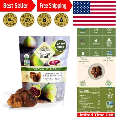 Organic Dried Figs 2.5lb - Nutritious, , & Naturally Sweet - Image 1 of 4