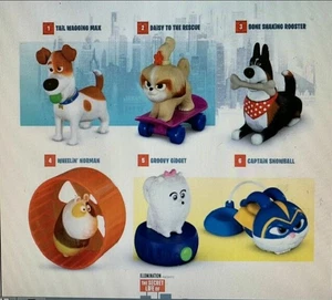 McDonalds 2019 Das geheime Leben der Haustiere 2 Happy Meal Spielzeug komplett versiegelt Set - Bild 1 von 1