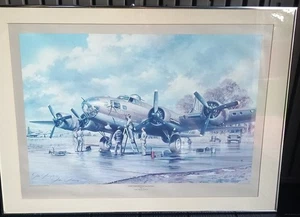 AVIATION ART:"VERY IMPORTANT PAINTING" JOHN YOUNG SIGNED FRAMED. 1988 #55/750 - Picture 1 of 9