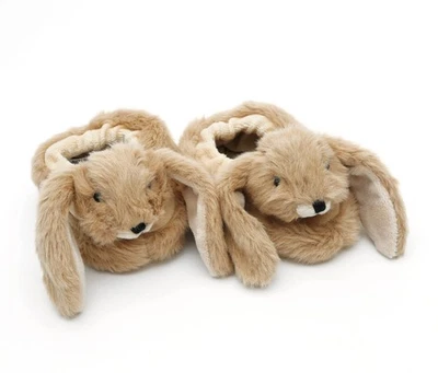 JOMANDA SOFT TOYS & ACCESSORIES Jomanda Bunny Baby weiche Hausschuhe braun, Hausschuhe - (0-6 Monate)