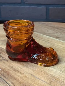 Bota Hobo De Colección Degenhart Naranja/Rojo Vidrio Brillo UV - Imagen 1 de 8