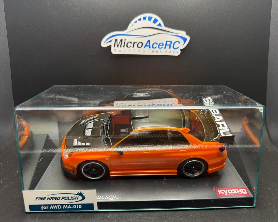 Kyosho Mini-z Body ASC SUBARU IMPREZA WRX with Aero Kit Metallic Orange MZP416MO - Image 1 of 3