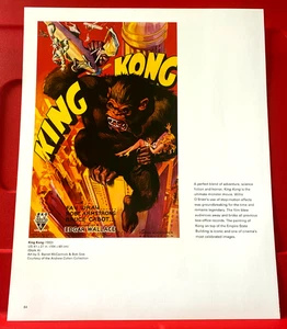 King Kong Fay Wray Movie/Film Poster Art PICTURE / PRINT 12" x 9.5" - Bild 1 von 3