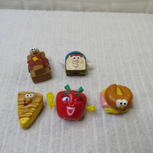 Vintage McDonalds Kid's Meal Toys Apple Pie Sandwich Croissant Wheels 1990's - Picture 1 of 17