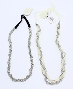 Two New Rhinestone Lace Stretchable Headbands by Buckle NWT #H2022-H2024 - Picture 1 of 2