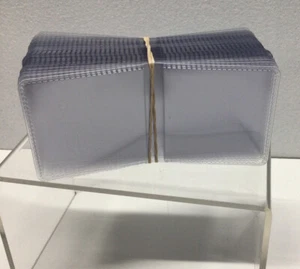 (50) 2x2 Double Pocket Vinyl Coin Flips Storage & Display - Picture 1 of 3