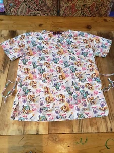 Paw Patrol Beverly Hills Uniforms Womens Shirt Scrub Top Workwear Size M Medium - Picture 1 of 6