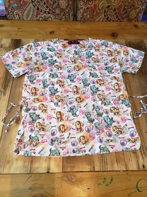 Paw Patrol Beverly Hills Uniforms Womens Shirt Scrub Top Workwear Size M Medium - Image 1 of 4
