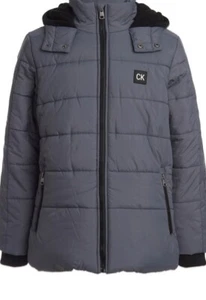 Calvin Klein Grey Bubble Jacket Boy s Size M - Picture 1 of 4