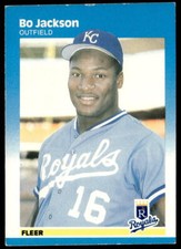 1987 Fleer #369 Bo Jackson   Baseball Kansas City Royals