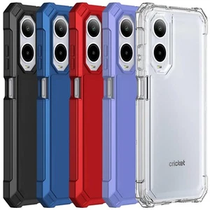 Pour Cricket icon 6/AT&T Verge Case 2 couches de protection coins TPU pare-chocs Cover - Photo 1 sur 41