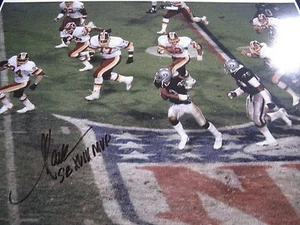 Marcus Allen Oakland Raiders Signed 16x20 Photo "SB XVIII MVP" JSA - Picture 1 of 2